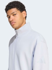 adidas Grey Soft Lux Track Top - Image 4 of 6