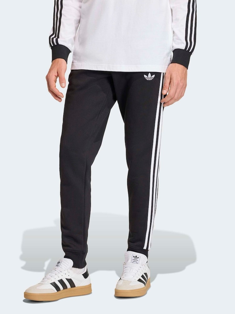 adidas Originals Black 3-Stripes Sweat Joggers - Image 1 of 6 adidas Originals Black 3-Stripes Sweat Joggers - Image 1 of 6