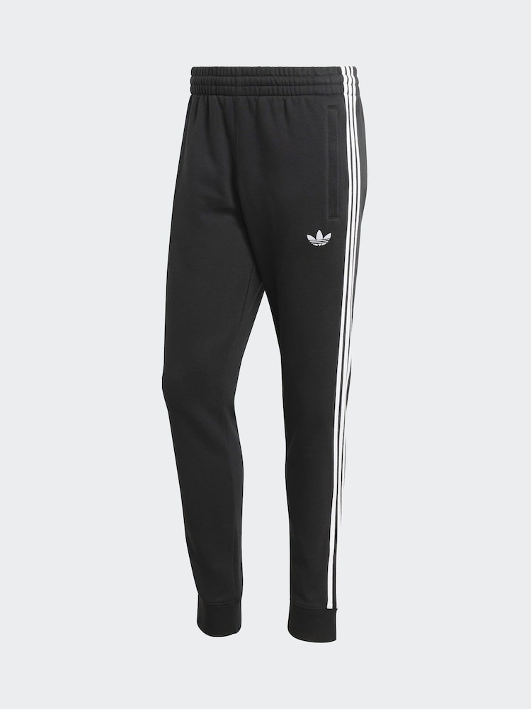 adidas Originals Black 3-Stripes Sweat Joggers - Image 6 of 6 adidas Originals Black 3-Stripes Sweat Joggers - Image 6 of 6