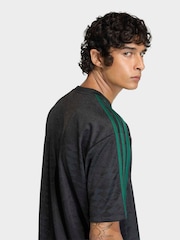 adidas Originals Black Rose Print Jersey T-Shirt - Image 5 of 6