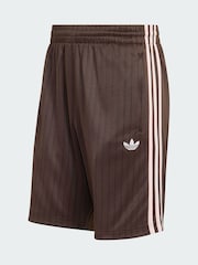 adidas Originals Brown Firebird Engineered Stripes Shorts - Image 5 of 5
