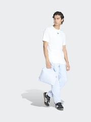 adidas Originals White Chest Stripes Engineered Collar T-Shirt - Image 3 of 6