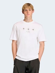 adidas Originals White Short Sleeve F50 Graphic T-Shirt - Image 1 of 6
