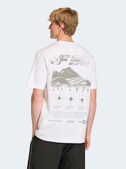 adidas Originals White Short Sleeve F50 Graphic T-Shirt - Image 2 of 6