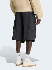 adidas Originals Black Premium Essentials Utility Long Shorts - Image 2 of 6