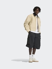 adidas Originals Black Premium Essentials Utility Long Shorts - Image 3 of 6