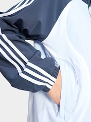adidas Originals Blue Teamgeist Half Zip Sweatshirt - Image 4 of 6
