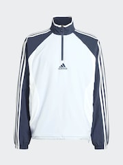 adidas Originals Blue Teamgeist Half Zip Sweatshirt - Image 6 of 6