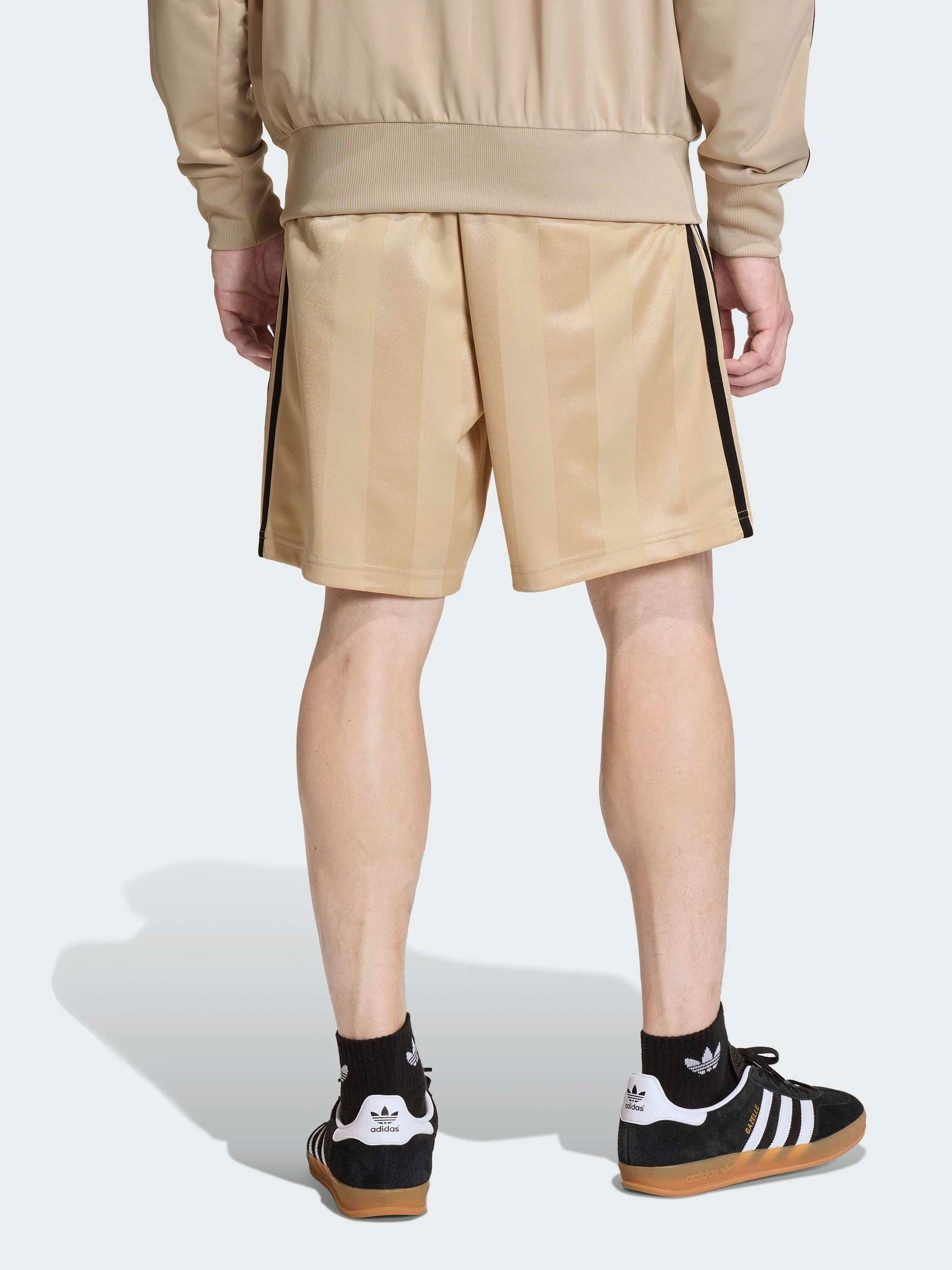 Buy adidas Originals Cream 3-Stripes Loose Engineered Shorts from