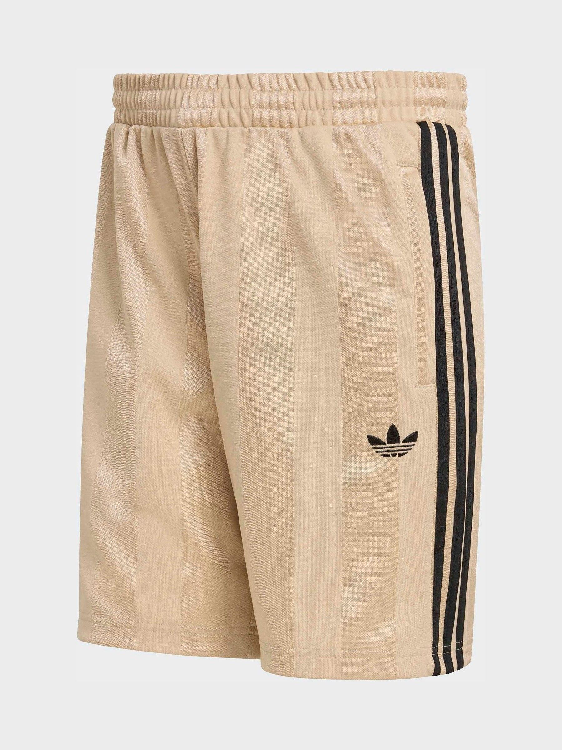 Buy adidas Originals Cream 3-Stripes Loose Engineered Shorts from