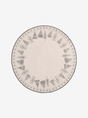 Grey Washable Winter Trees Circle Rug - Image 5 of 5