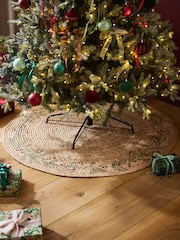 Festive Wreath Jute Circle Rug - Imaginea 1 din 5