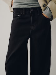 Black/Chocolae Brown Wide Leg Denim Jeans 2 Pack - Image 6 of 11