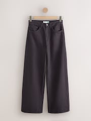 Black/Chocolae Brown Wide Leg Denim Jeans 2 Pack - Image 8 of 11