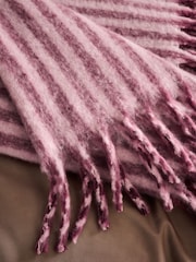 Pink Cosy Stripe Throw - Image 4 of 7