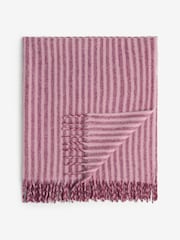 Pink Cosy Stripe Throw - Image 6 of 7