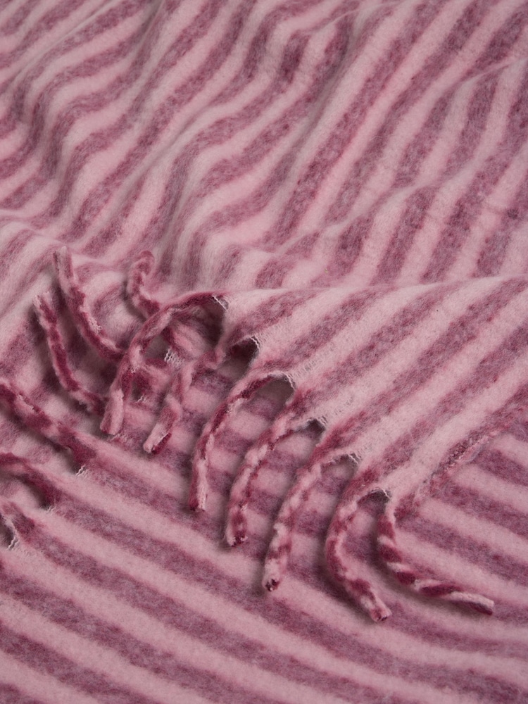 Pink Cosy Stripe Throw - Image 7 of 7