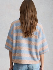 White Stuff Kate Knitted Stripe T-Shirt - Imaginea 2 din 7