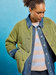 White Stuff Kate Knitted Stripe T-Shirt - Imaginea 5 din 7