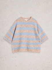 White Stuff Kate Knitted Stripe T-Shirt - Imaginea 6 din 7