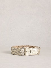 حزام منسوج من الجلد من White Stuff - Image 1 of 3