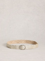 حزام منسوج من الجلد من White Stuff - Image 2 of 3