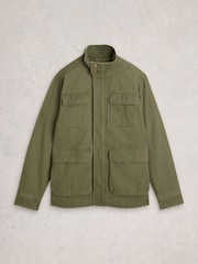 White Stuff Green Marlow 4 Pocket Jacket - Image 6 of 7