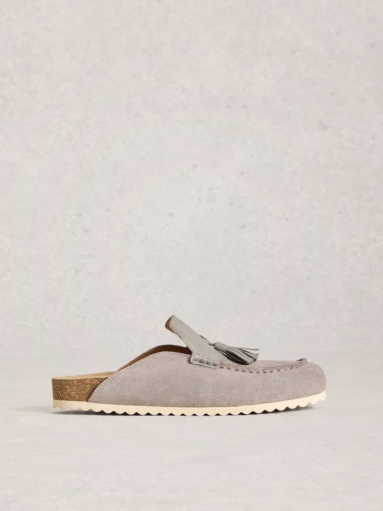 White Stuff Grey Mabel Slip On Footbed Shoes - Image 1 of 4