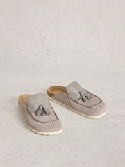 White Stuff Grey Mabel Slip On Footbed Shoes - Image 2 of 4