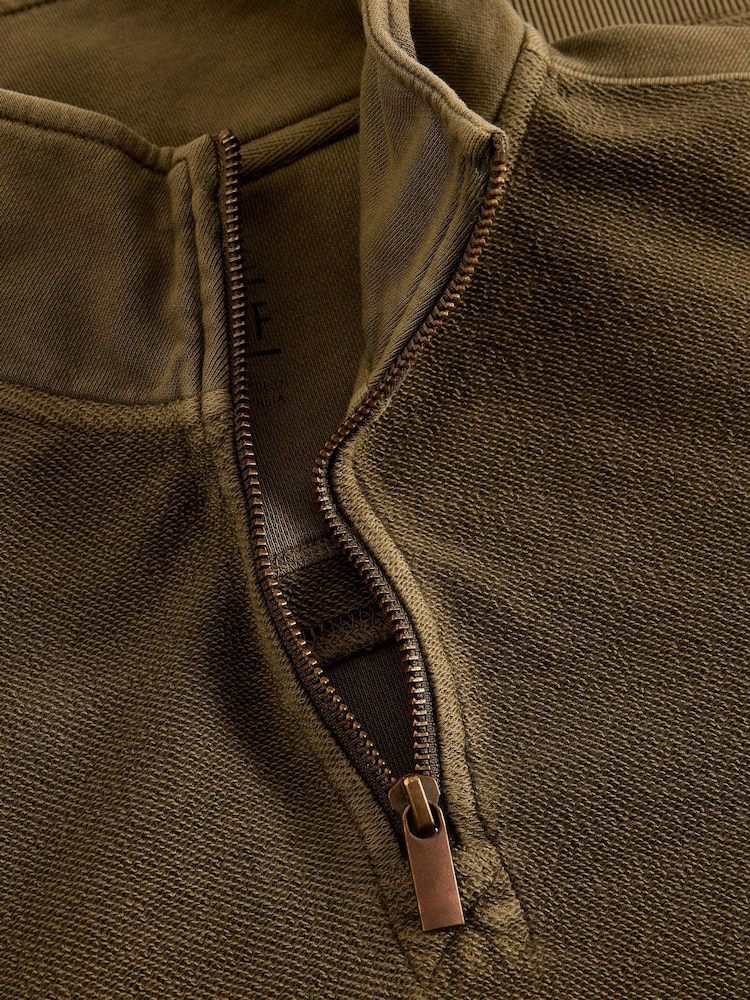 White Stuff Green Sidmouth Half Zip Jumper - Image 6 of 6 White Stuff Green Sidmouth Half Zip Jumper - Image 6 of 6