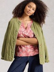 White Stuff Weaver Notch Neck T-Shirt - Bild 2 von 6