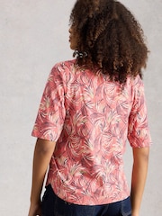 White Stuff Weaver Notch Neck T-Shirt - Bild 3 von 6