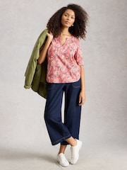 White Stuff Weaver Notch Neck T-Shirt - Bild 4 von 6