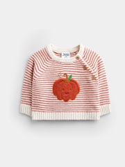 Jojo Maman Bébé Rust Orange Pumpkin Little Pumpkin Knitted Set - Image 3 of 10