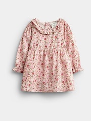JoJo Maman Bébé Pink Floral Peter Rabbit Flopsy Knit Dress - Image 2 of 7
