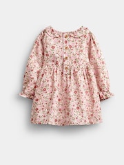 JoJo Maman Bébé Pink Floral Peter Rabbit Flopsy Knit Dress - Image 3 of 7