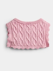 JoJo Maman Bébé Pink Floral Peter Rabbit Flopsy Knit Dress - Image 5 of 7