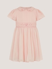 Monsoon Baby Romee Puff Sleeve Embroidered Party Dress - Imaginea 1 din 3