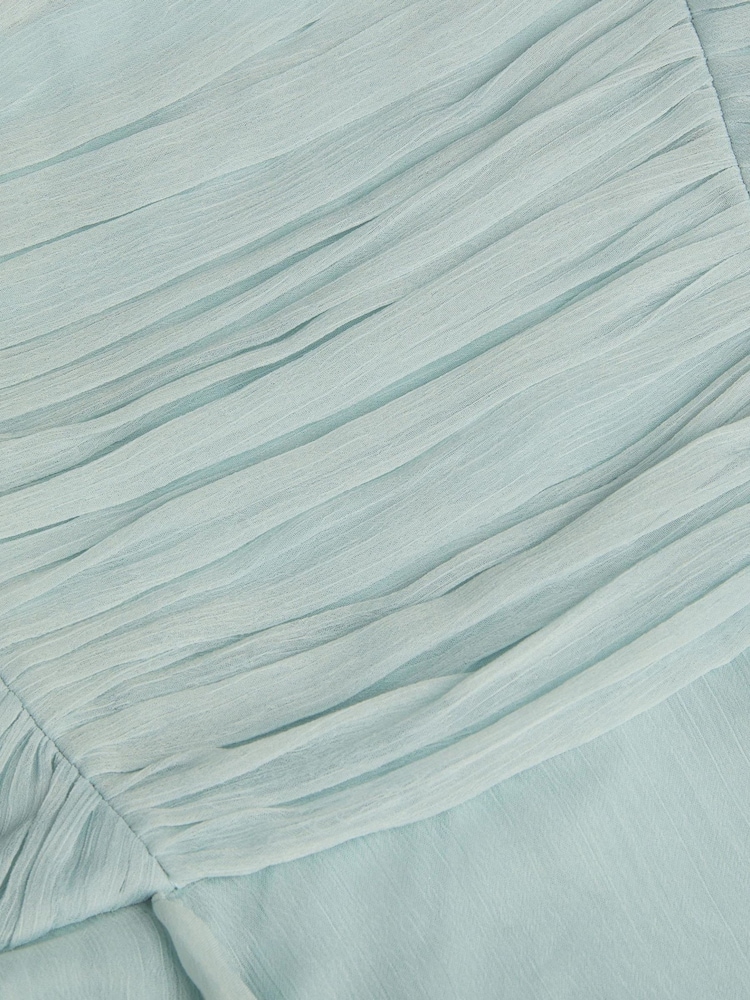 Monsoon Green Joy Ruffle Chiffon Party Dress - Image 3 of 3