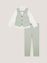 Monsoon Freddie Suit & Bow Tie Set 4-Piece - Image 3 of 5
