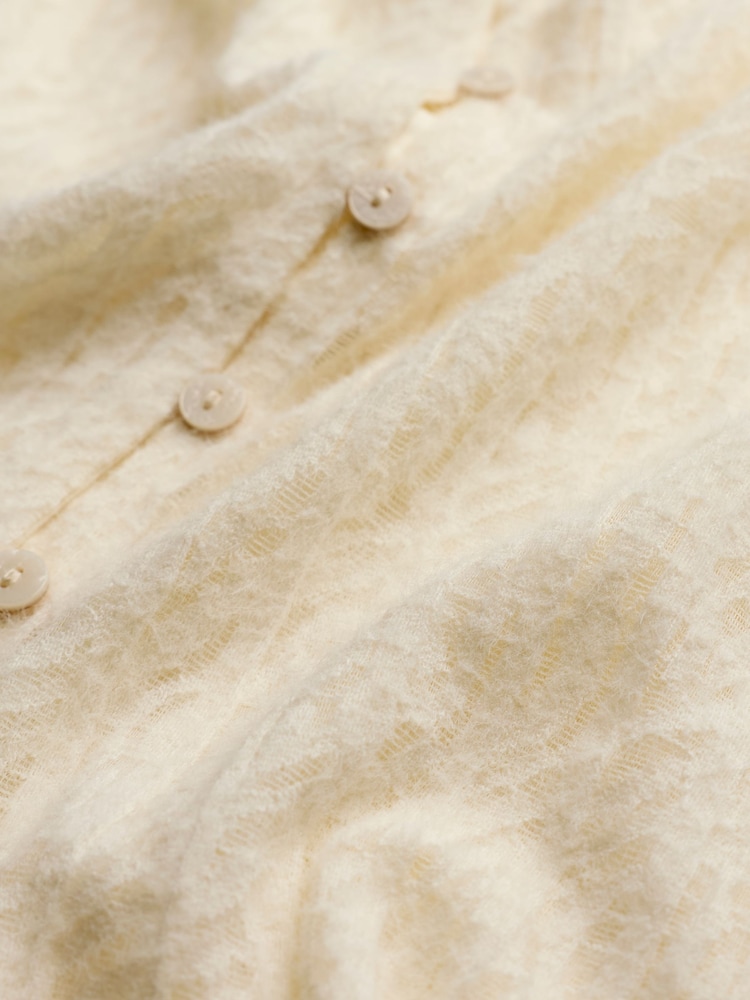 FatFace Bethan 2 in 1 Ivory Lace Button Up Top with Jersey Cami - Image 7 of 7 FatFace Bethan 2 in 1 Ivory Lace Button Up Top with Jersey Cami - Image 7 of 7