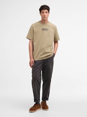 Barbour Green Morden Relaxed Graphic T-Shirt - Image 1 of 6