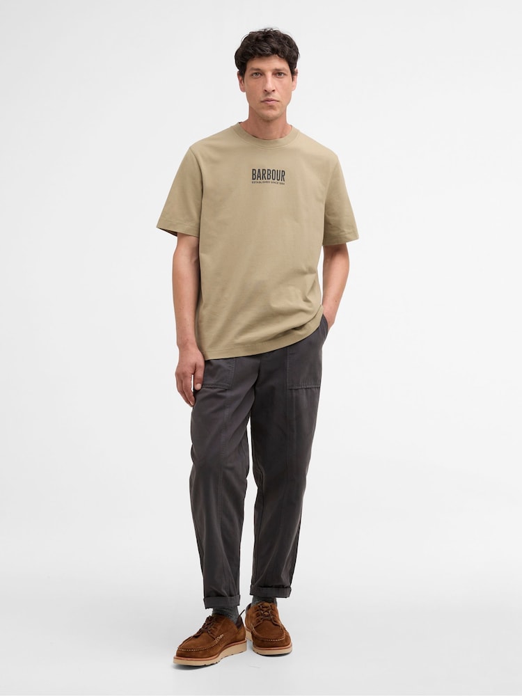 Barbour Green Morden Relaxed Graphic T-Shirt - Image 1 of 6