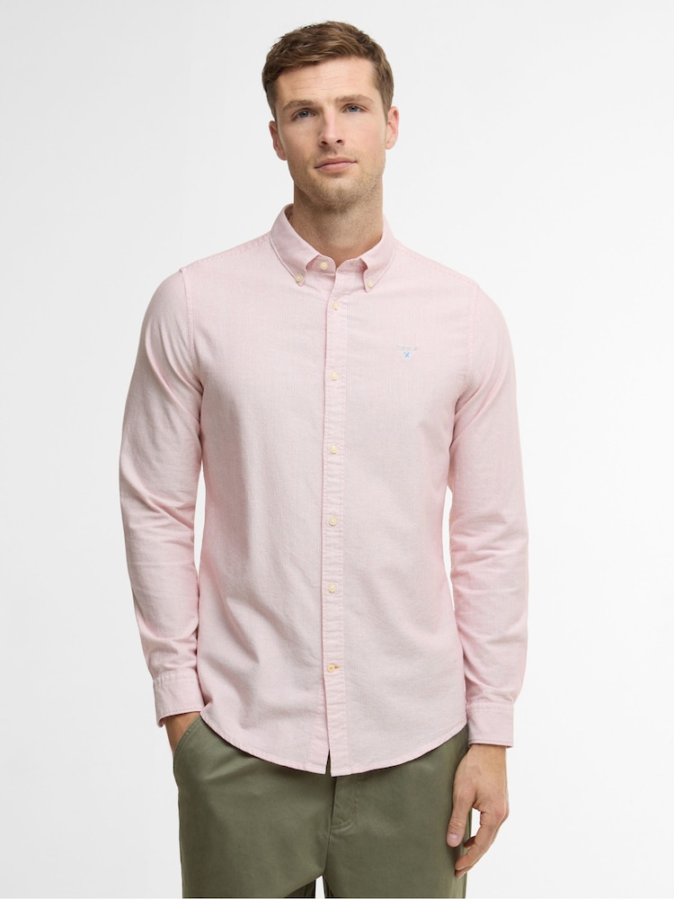 Barbour® Pink Striped Oxtown Tailored Shirt - Image 1 of 6 Barbour® Pink Striped Oxtown Tailored Shirt - Image 1 of 6