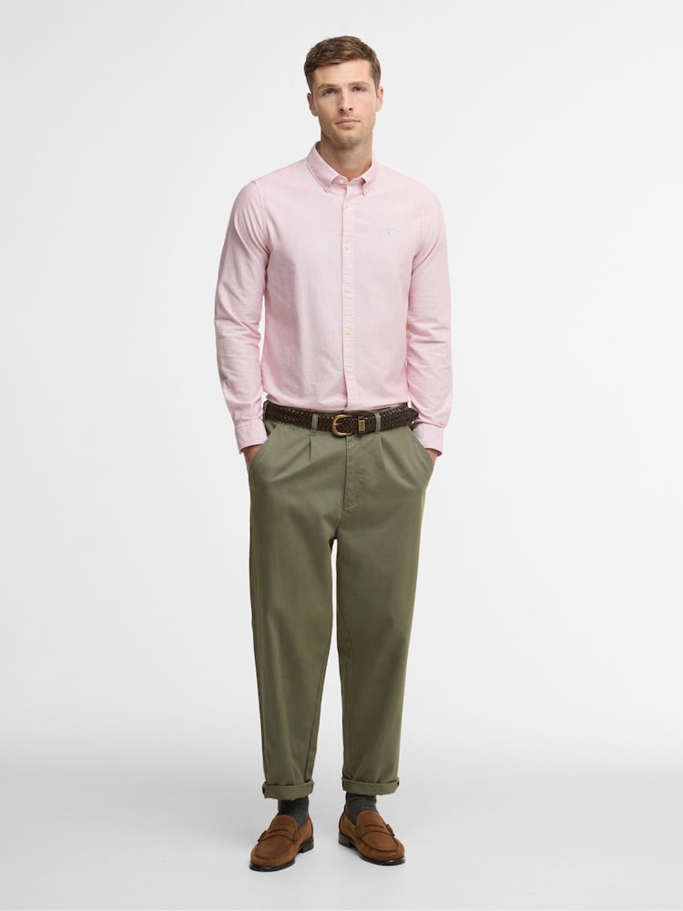 Barbour® Pink Striped Oxtown Tailored Shirt - Image 2 of 6 Barbour® Pink Striped Oxtown Tailored Shirt - Image 2 of 6