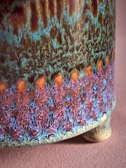 Red Luna Real Plant In Ombre Ceramic Pot - Image 3 of 5