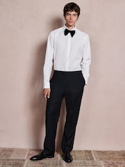 White/Black Formal Shirts 2 Pack With Velvet Bow Tie - Image 3 of 15