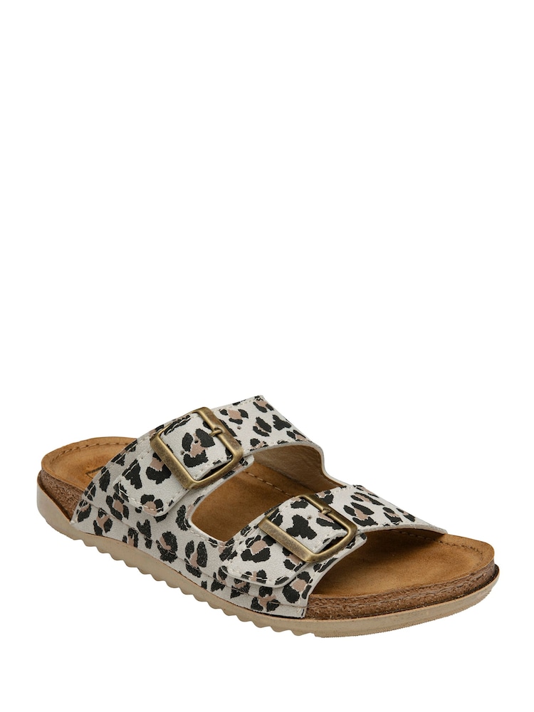 Lotus Animal Flat Mule Sandals - Image 1 of 4 Lotus Animal Flat Mule Sandals - Image 1 of 4