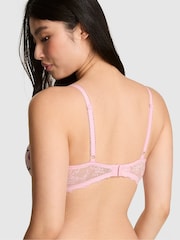 Victoria's Secret Pink Pink Tulip Lightly Lined Cute But Dangerous Embroidery Bra - Image 2 of 2