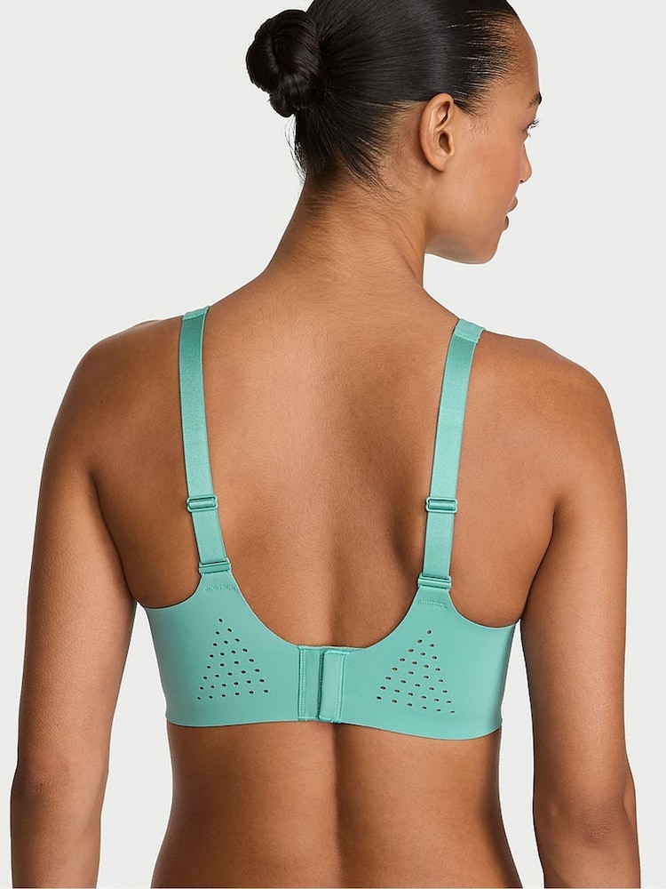Victoria's Secret Dusty Turquoise Blue Back Close Featherweight Max™ High Impact Sports Bra - Image 2 of 2 Victoria's Secret Dusty Turquoise Blue Back Close Featherweight Max™ High Impact Sports Bra - Image 2 of 2